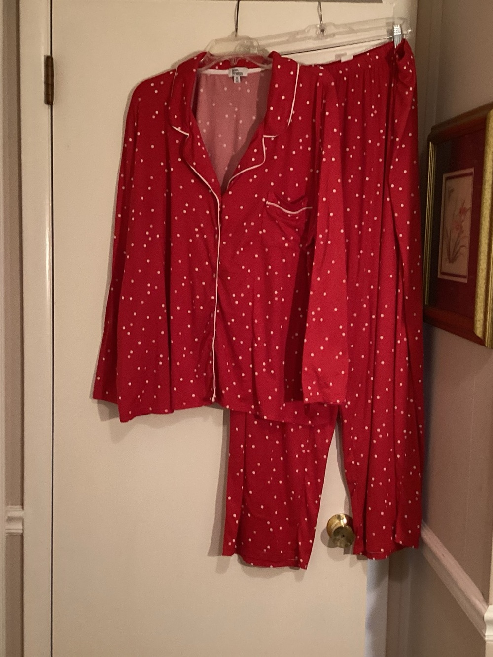 Kim Rogers Red Polka Dot Two-Piece Pajama Set